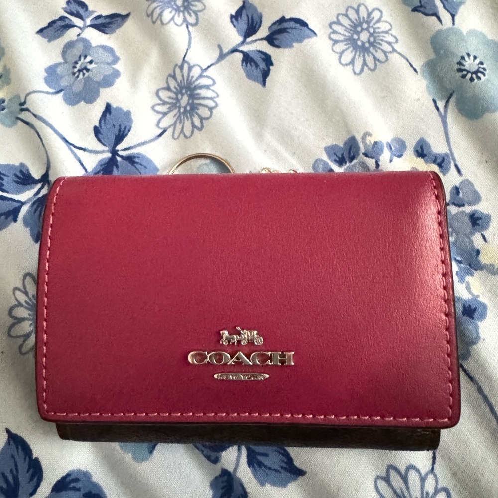 Coach Pink Leather Wallet